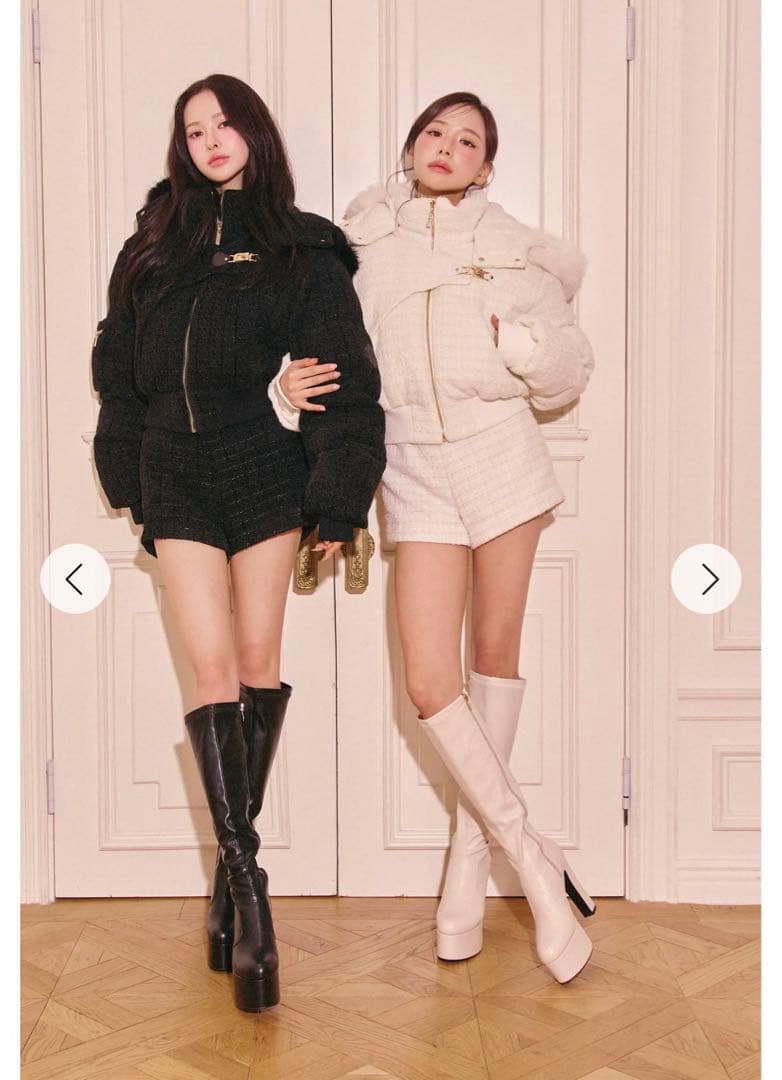 新品タグ付き Randy ベロアツイードショートパンツ ホワイト