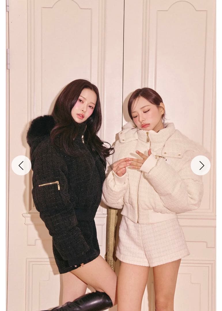 新品タグ付き Randy ベロアツイードショートパンツ ホワイト