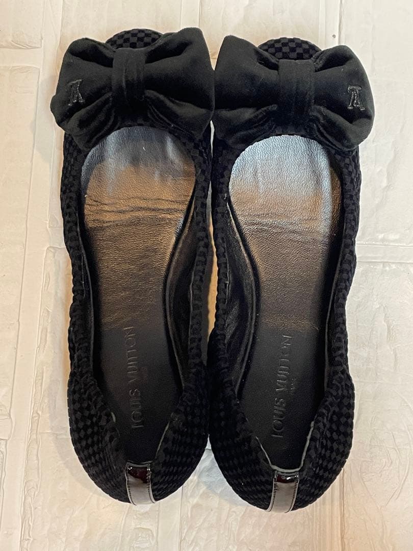 【美品】LOUIS VUITTONルイヴィトン　バレエシューズ　フラットシューズ
