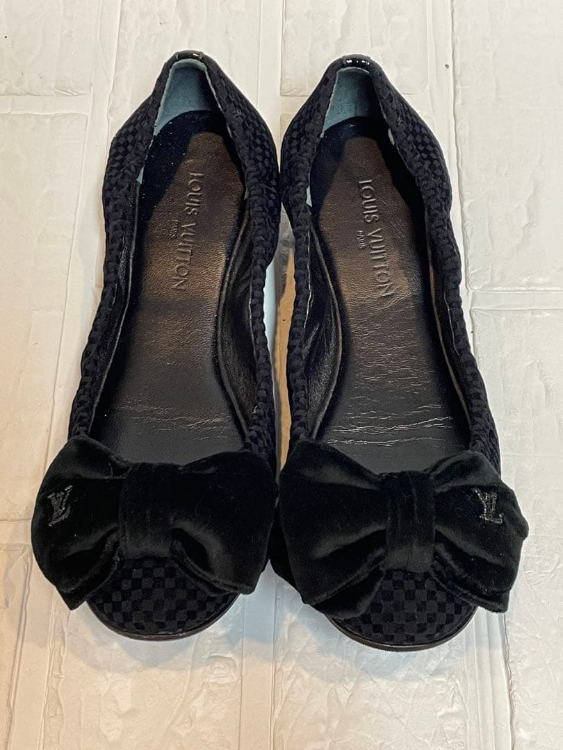【美品】LOUIS VUITTONルイヴィトン　バレエシューズ　フラットシューズ