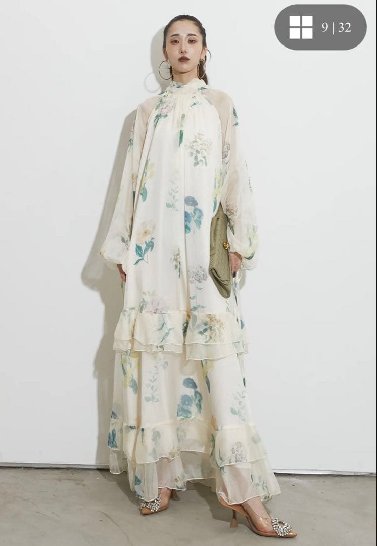 フラワーティアードワンピース　ANDREA & Co