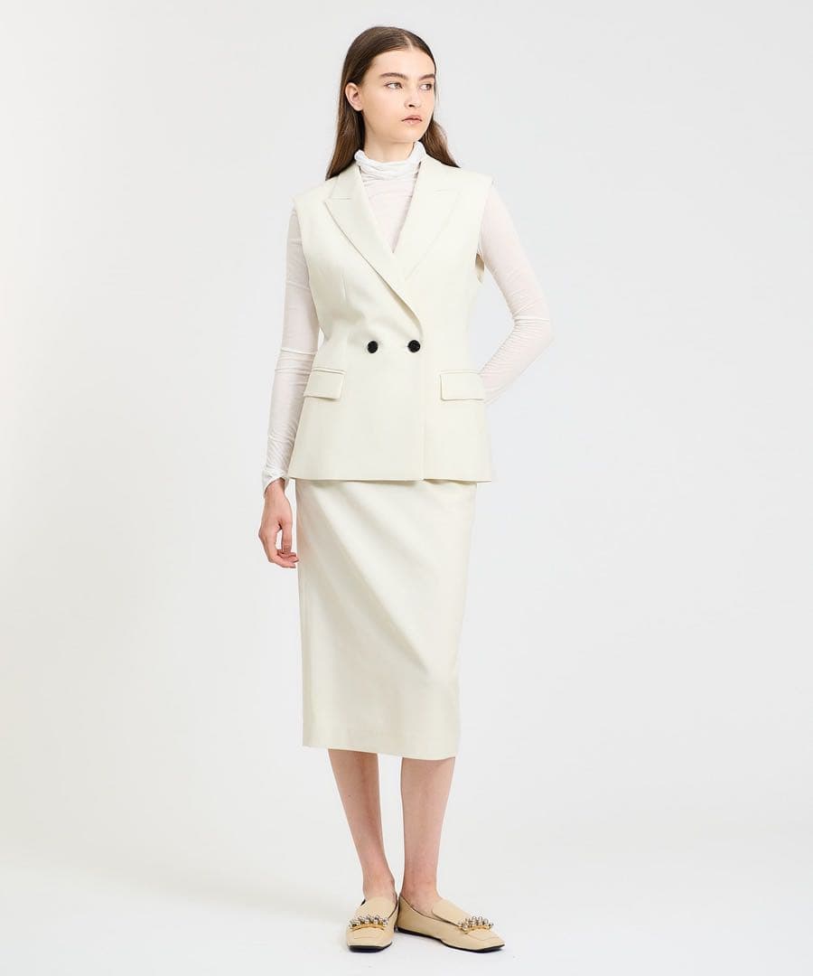 超美品　ESTNATIONロングベスト・ジレ