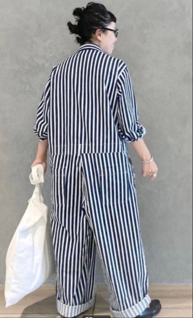 journal standard luxe ストライプ　オールインワン　つなぎ