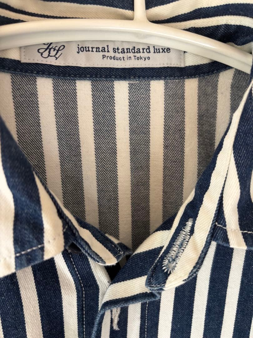 journal standard luxe ストライプ　オールインワン　つなぎ