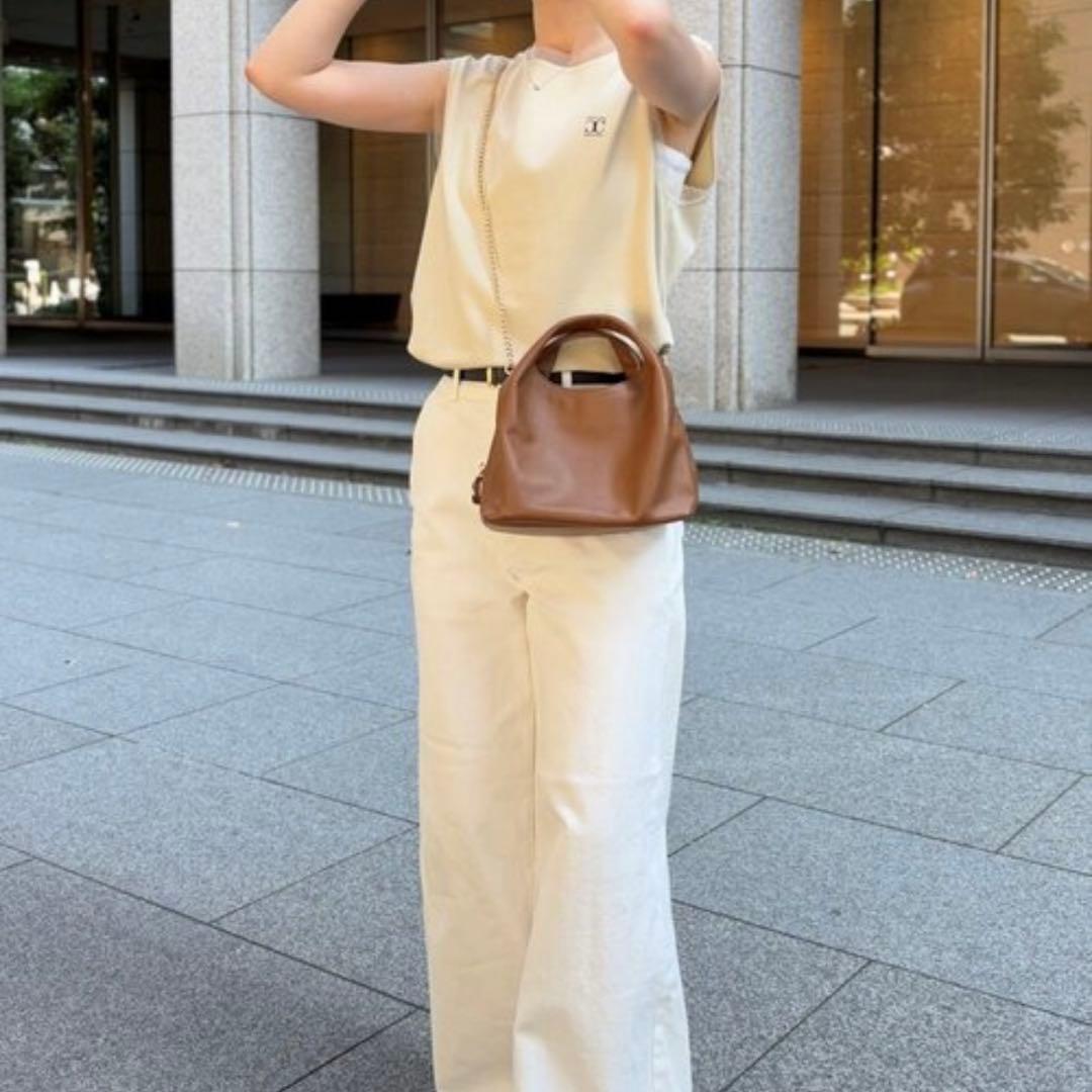 gemeil レイヤーチェーンバッグ ショルダーバッグ キャメル