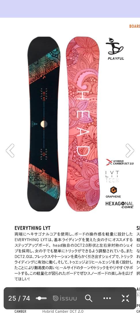 HEAD EVERYTHINGLYT148ダブキャン23−24グラトリレディース