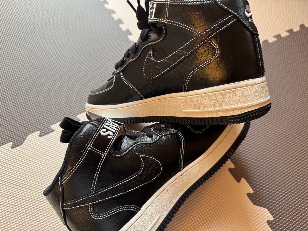 エア フォース 1 ミッド '07 ブラック/ペールアイボリー/ブラック