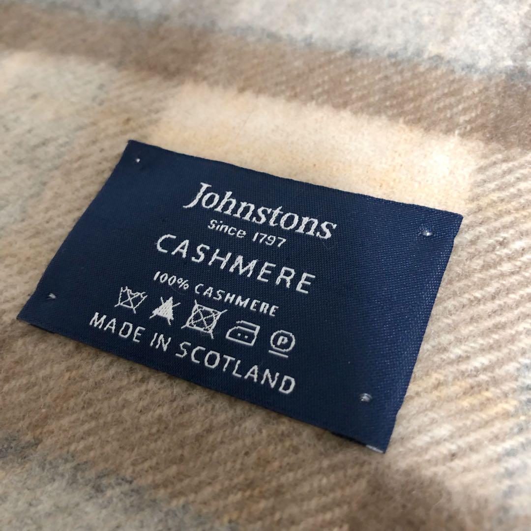 美品　Johnstons ジョンストンズ カシミヤ100% マフラー
