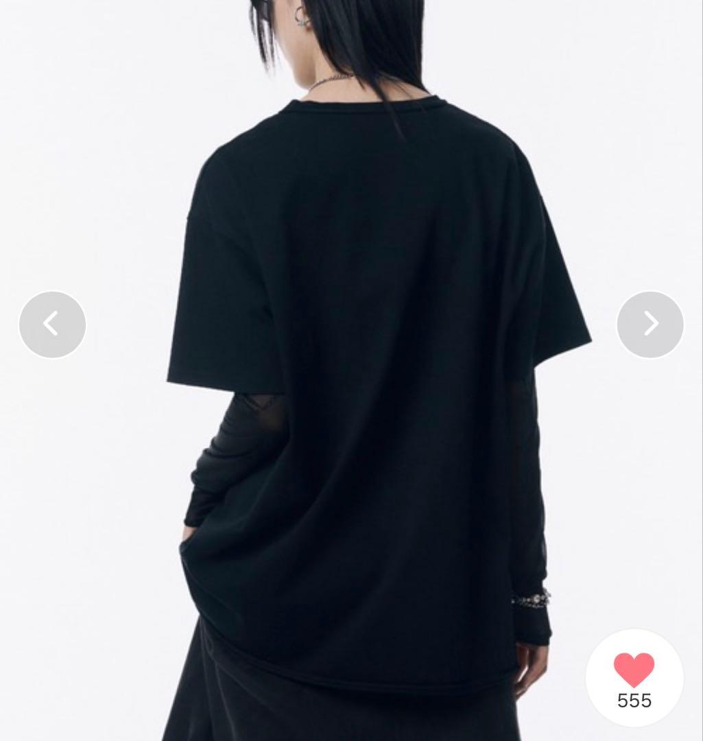 完売商品　JOSEMOON LOGO OVER TSHIRTwith PEARL