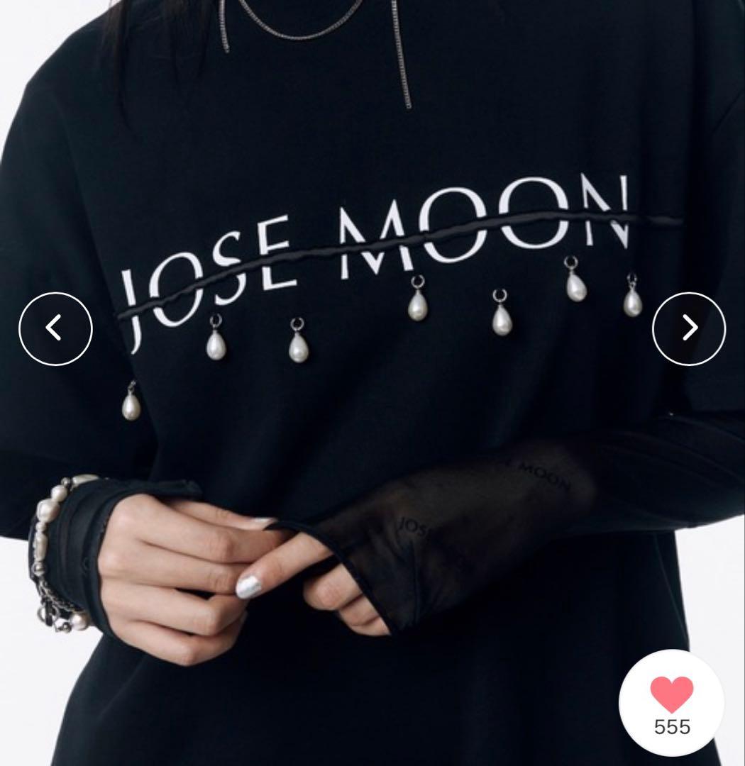 完売商品　JOSEMOON LOGO OVER TSHIRTwith PEARL