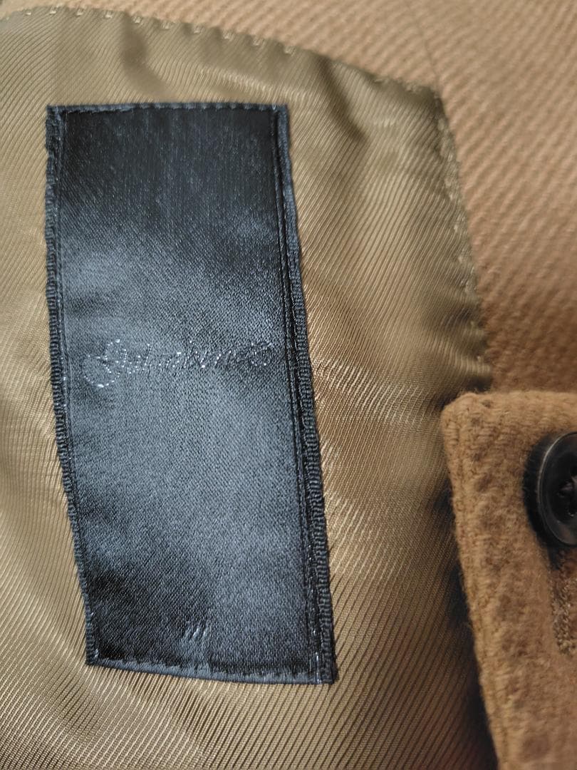 GalaabenDガラアーベントウールカシミアカルゼ チェスターコートMキャメル