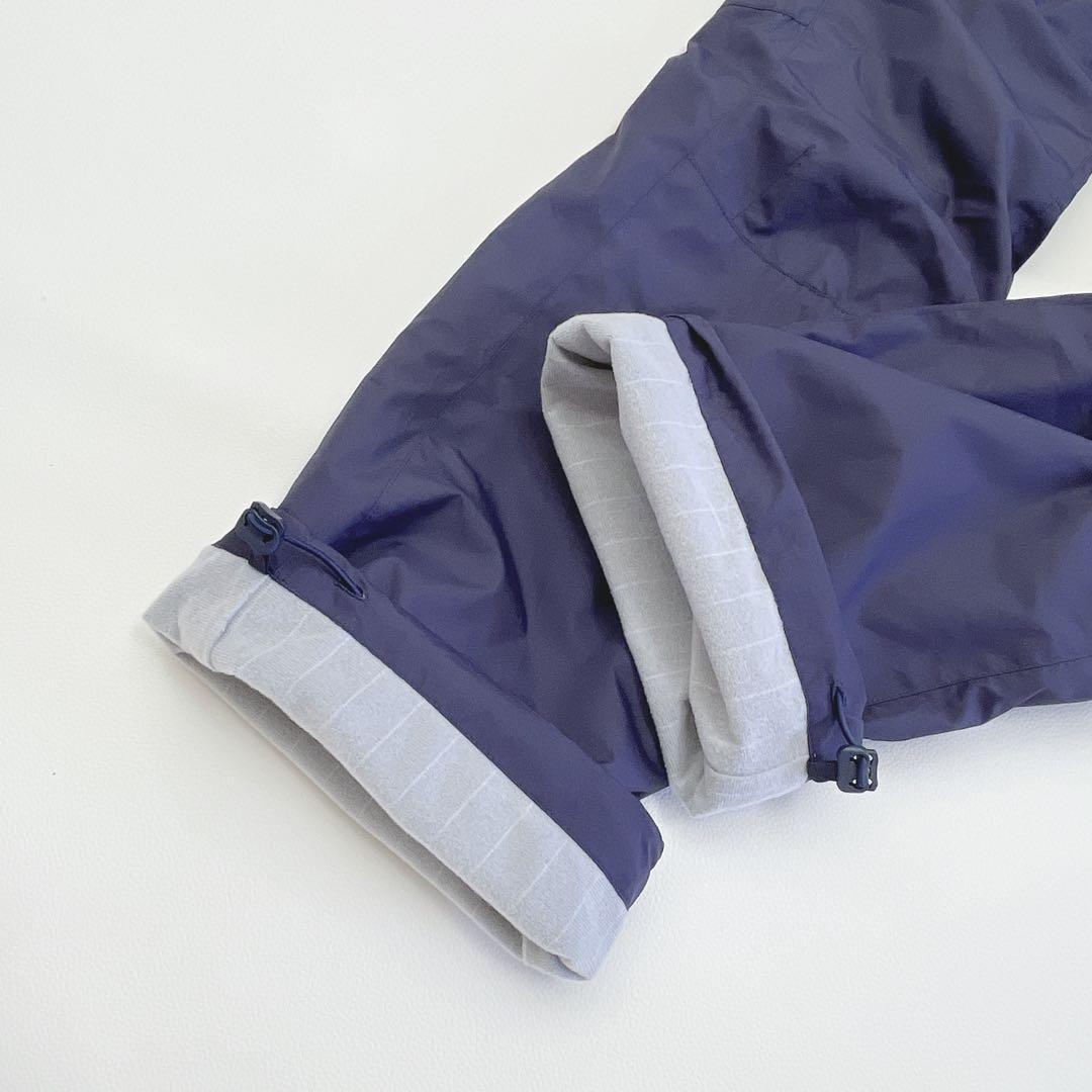 パーリーゲイツ ロングパンツ 0/S 裏起毛 ネイビー　バックロゴ　レディース