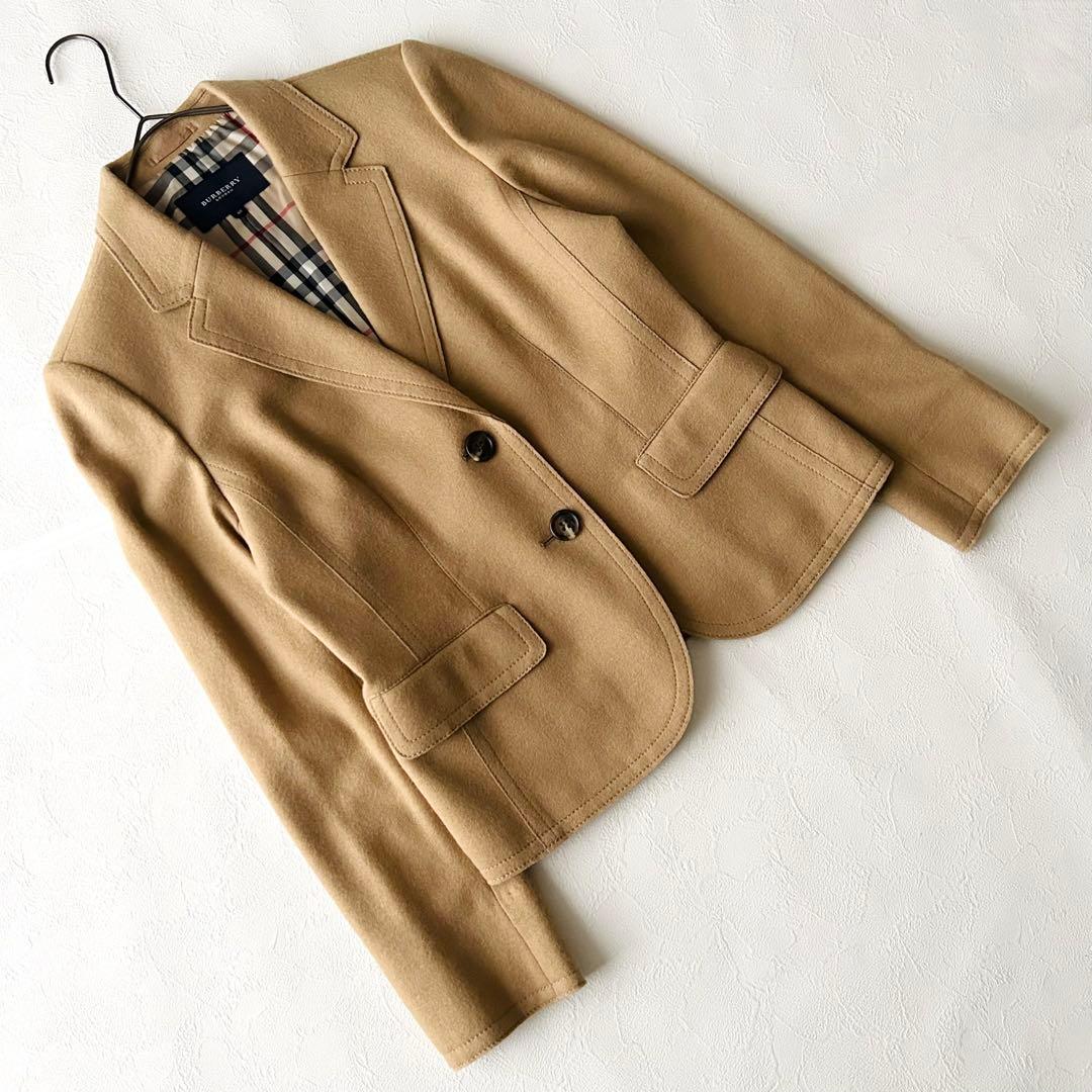 2910Z 極美品 バーバリーロンドン ウールテーラードジャケット ベージュ40