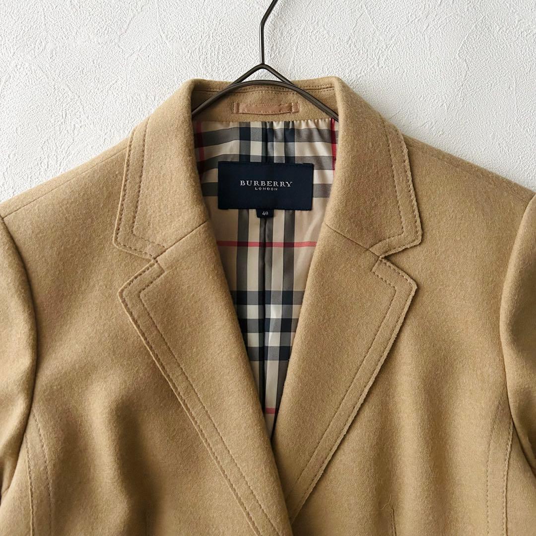 2910Z 極美品 バーバリーロンドン ウールテーラードジャケット ベージュ40