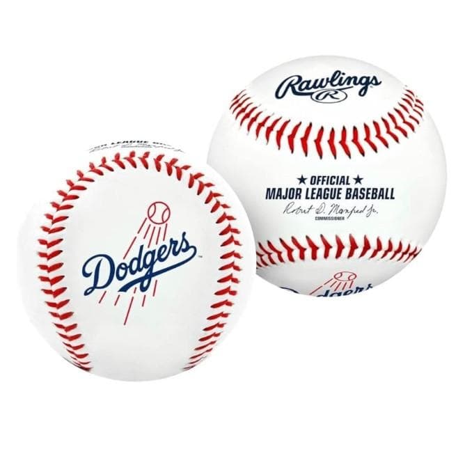 MLB公式 ロサンゼルス・ドジャース 大谷翔平 チームロゴ ボール 2個セット