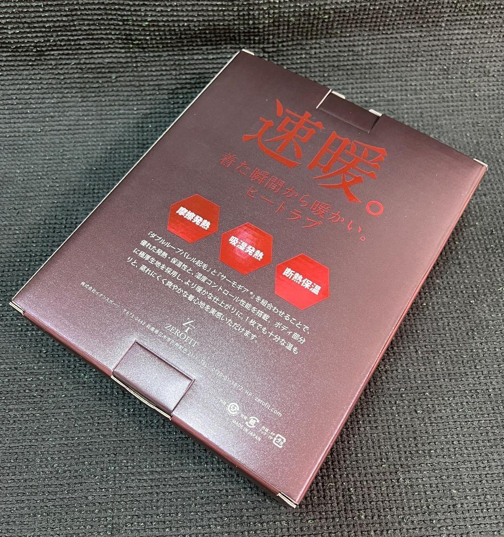 25モデル　ZEROFIT 速暖。HEATRUB モックネック M ブラック