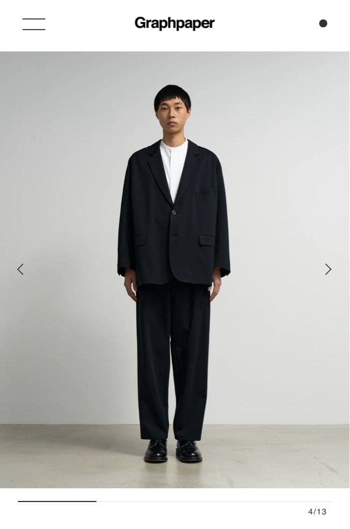 Graphpaper Compact Ponte Jacket（グレー　2）