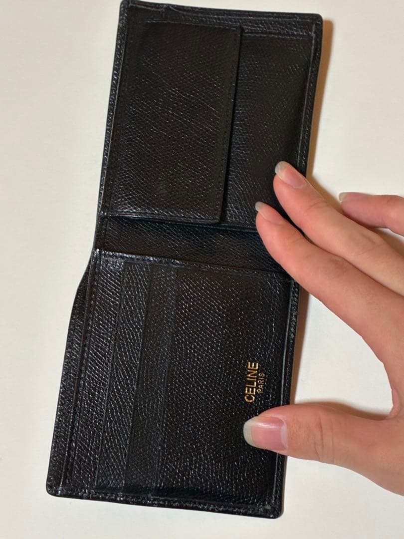 【くりすてぃあーの】CELINE 80s-90s レザー 二つ折り財布