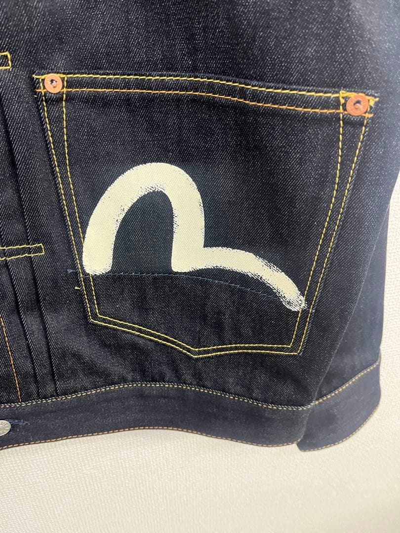 EVISU エクリュカモメプリント リラックスフィット デニムジャケット