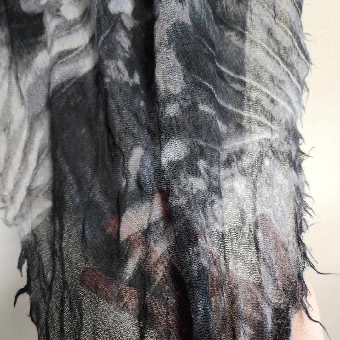 希少 ヘルムートラング HELMUT LANG ストール タイダイ柄 ショール