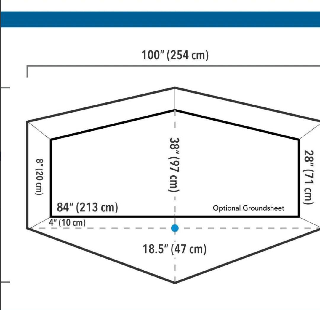 Zpacks Hexamid Pocket Tarp ブルー