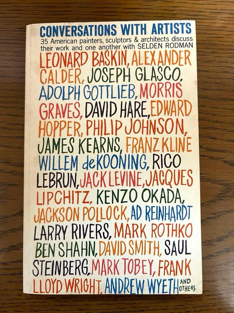 洋書 conversations with artists Selden Rodman