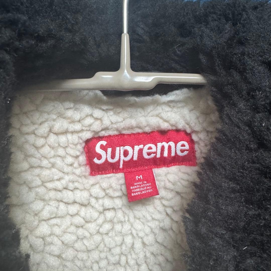 25ss Supreme × Aoi bomber jacket Black