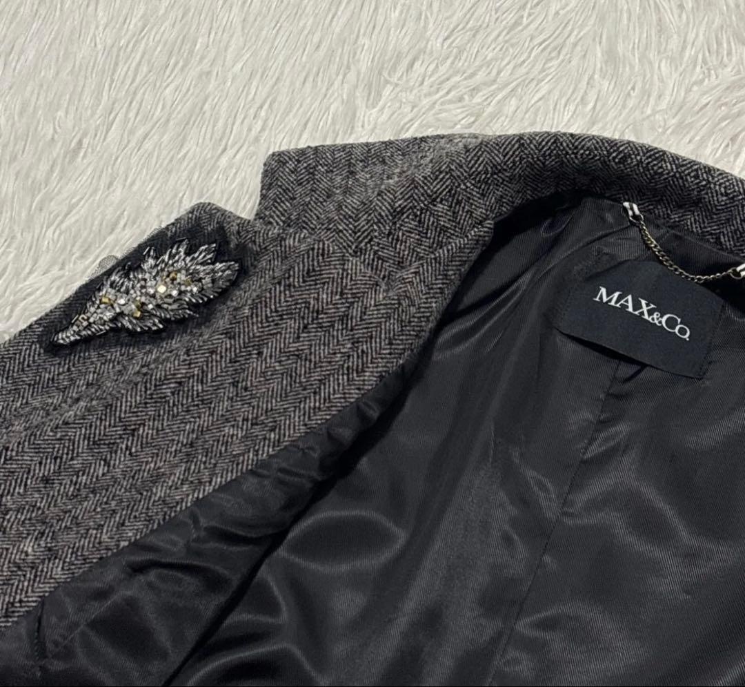 MAX&Co マックスマーラ ヘリンボーン ロングジレ ベスト