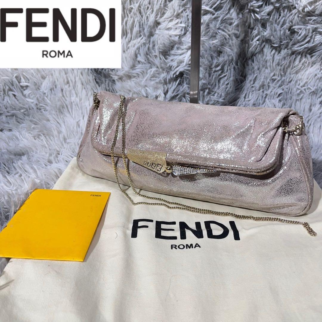 [大人気]　フェンディ　Fendi　ミニクラッチバッグ　ショルダーバッグ　FF