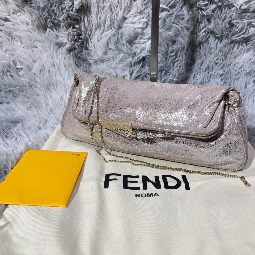 [大人気]　フェンディ　Fendi　ミニクラッチバッグ　ショルダーバッグ　FF