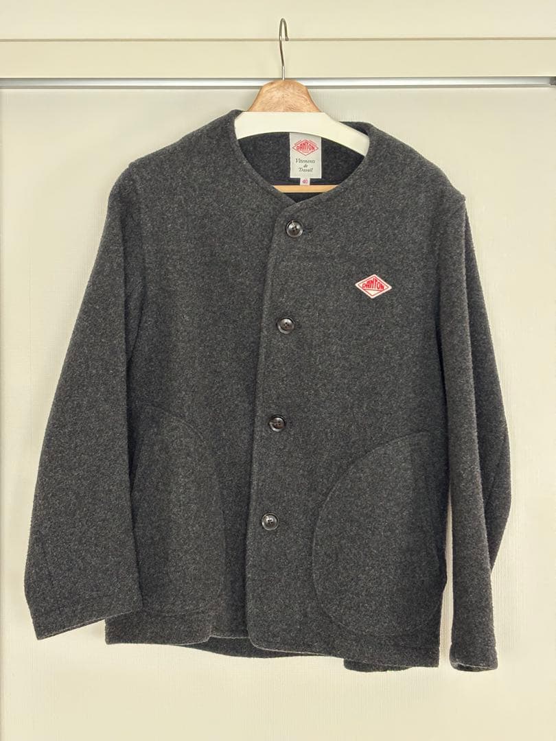 DANTONウールモッサジャケット/40/ウール/グレー