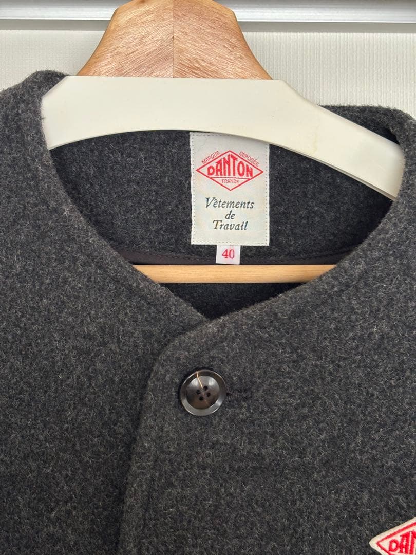 DANTONウールモッサジャケット/40/ウール/グレー