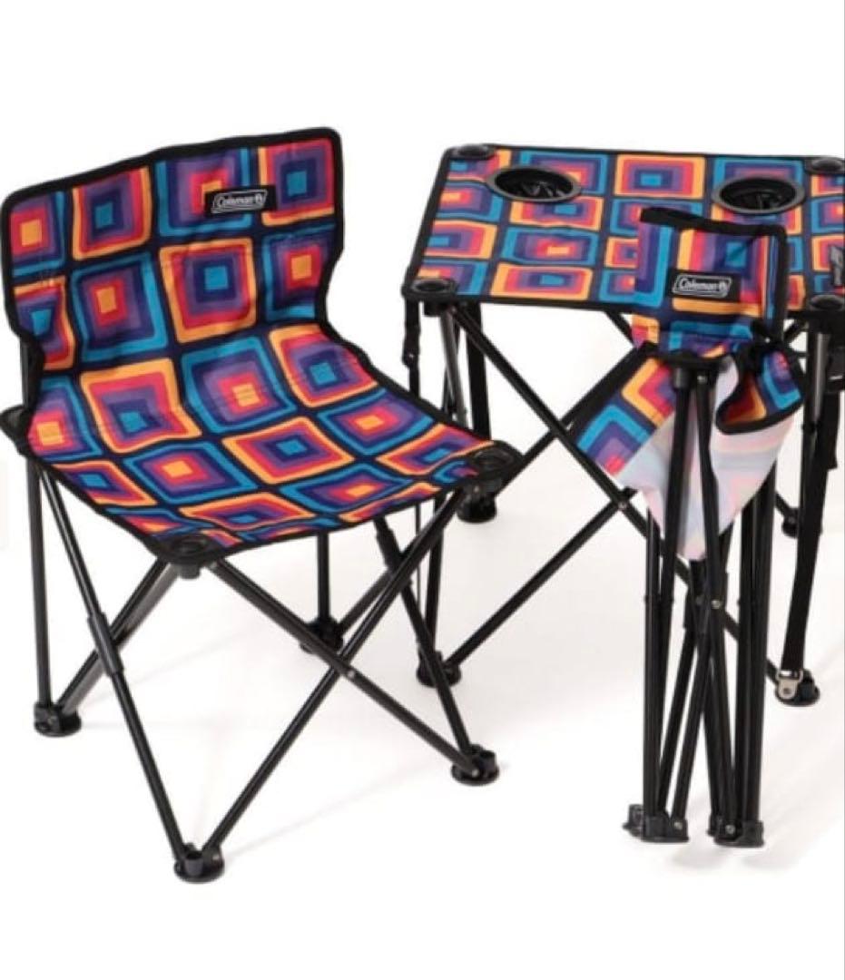 Coleman × BEAMS / 別注 コンパクト チェア テーブル セット