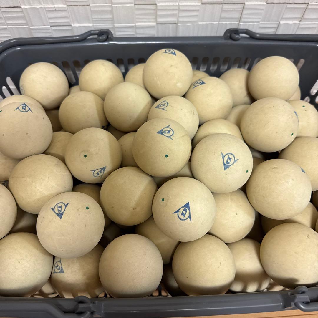 ③ 【ダンロップカゴ付き‼️ソフトテニスボール130球‼️】