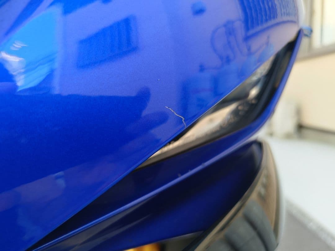 yzf-r25 社外 青 R6風アッパーカウル