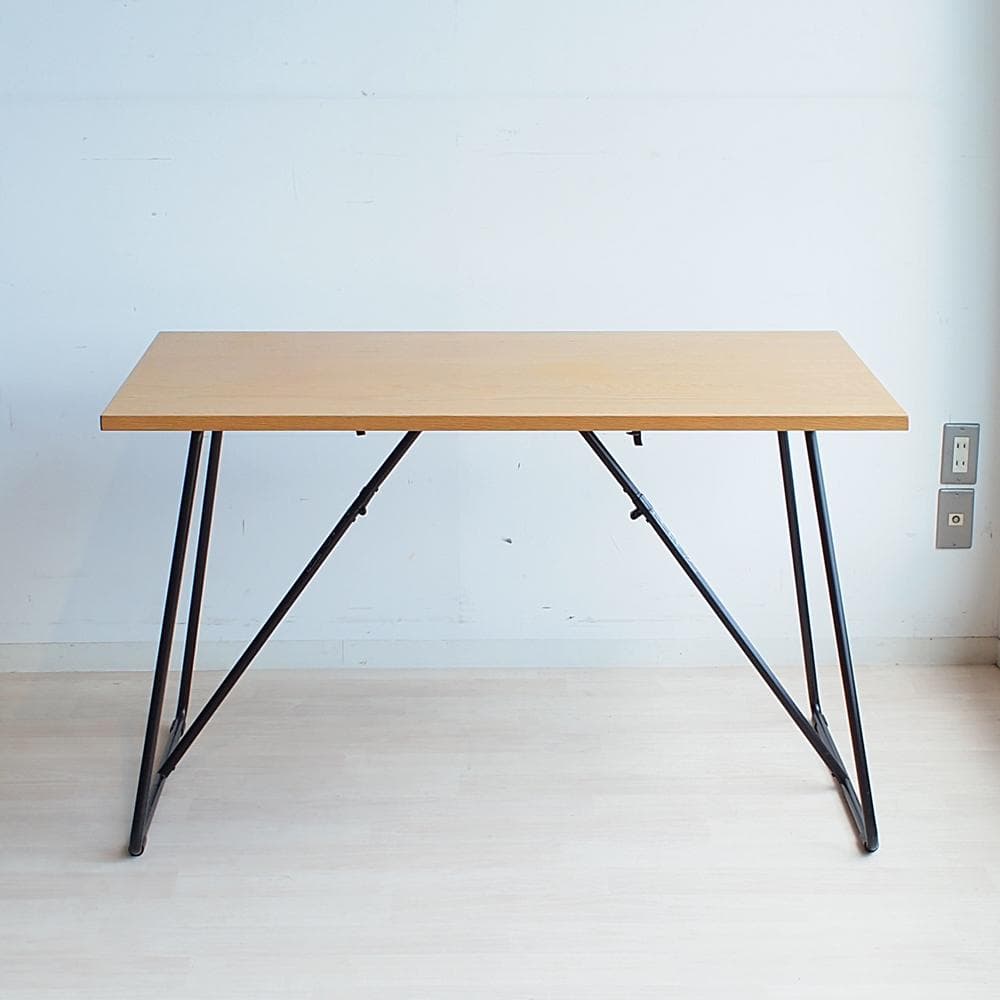無印良品/MUJI 折りたたみテーブル 幅120cm オーク材 ナチュラル