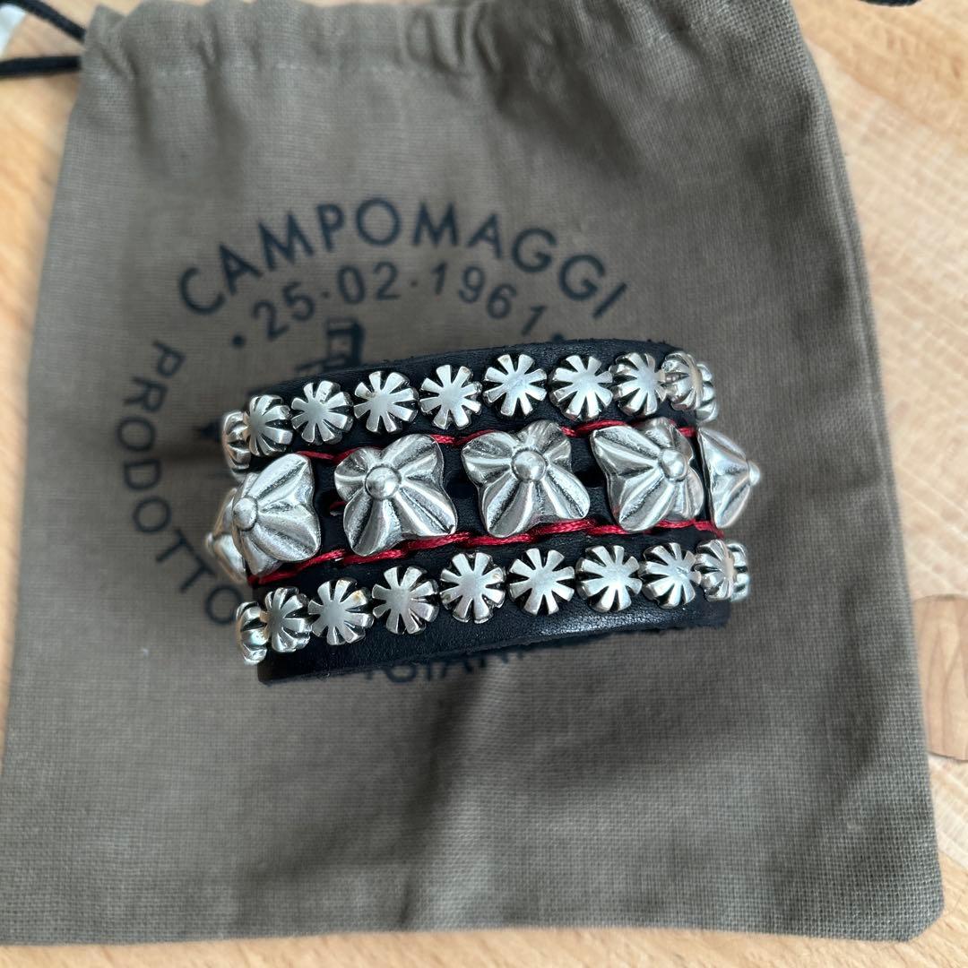 CAMPOMAGGI スタッズワイドブレスレット