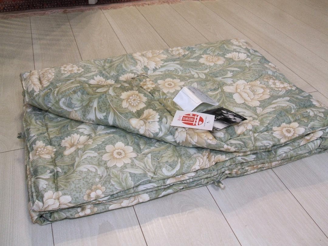 新品＊日本製＊手引き真綿（絹・シルク）＊高級真綿掛布団＊１キロ（シングル）