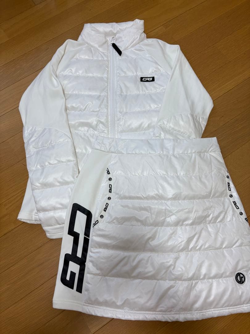CPG GOLF ダウン×フリースジャケット スカート　ニット　セットアップ