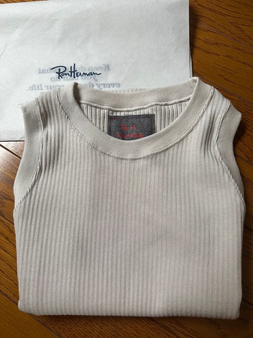 ロンハーマン　RH vintageオーガニックコットン リブタンクトップ