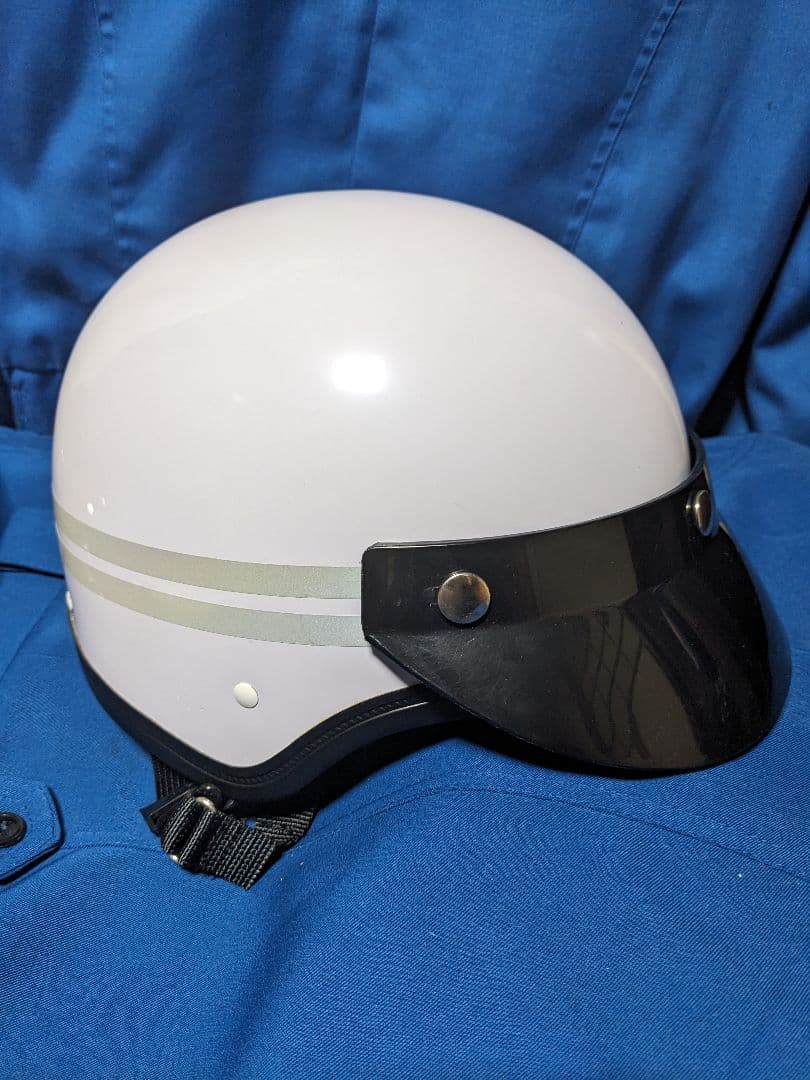 長期保管　交通　ヘルメット 未使用　フェイスシールド付