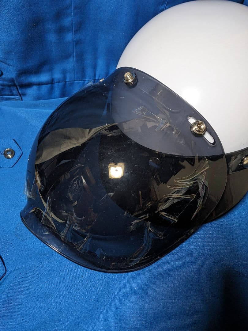 長期保管　交通　ヘルメット 未使用　フェイスシールド付