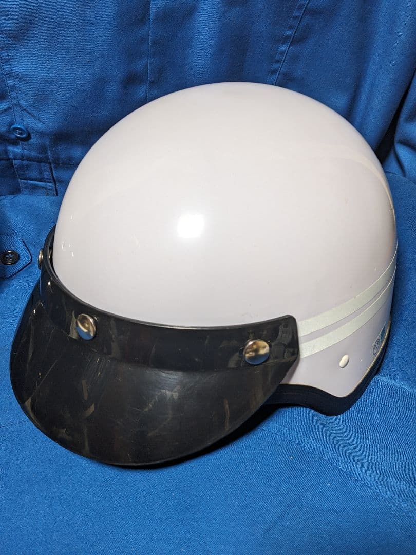 長期保管　交通　ヘルメット 未使用　フェイスシールド付