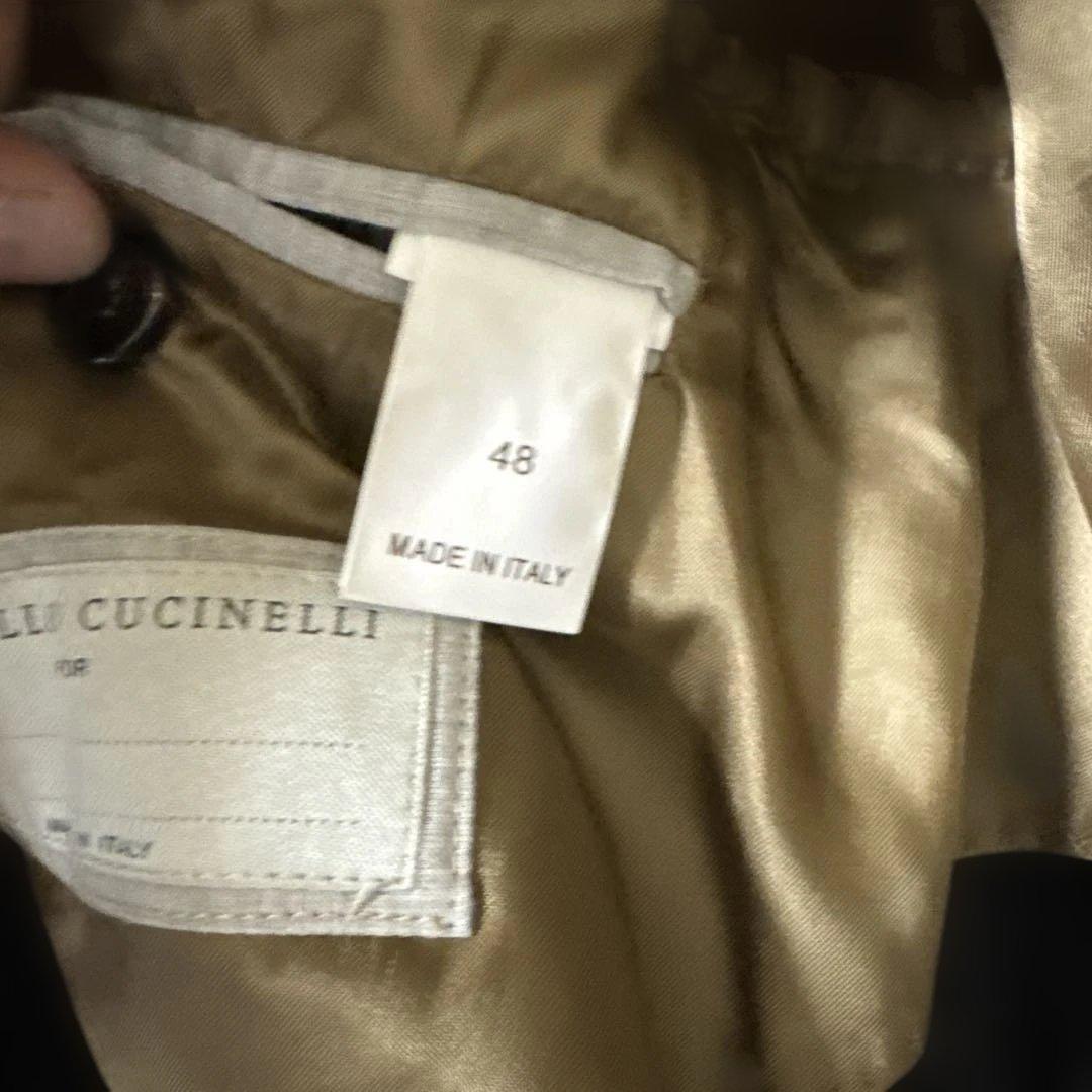 BRUNELLO CUCINELLI ダークグレー ピーコート