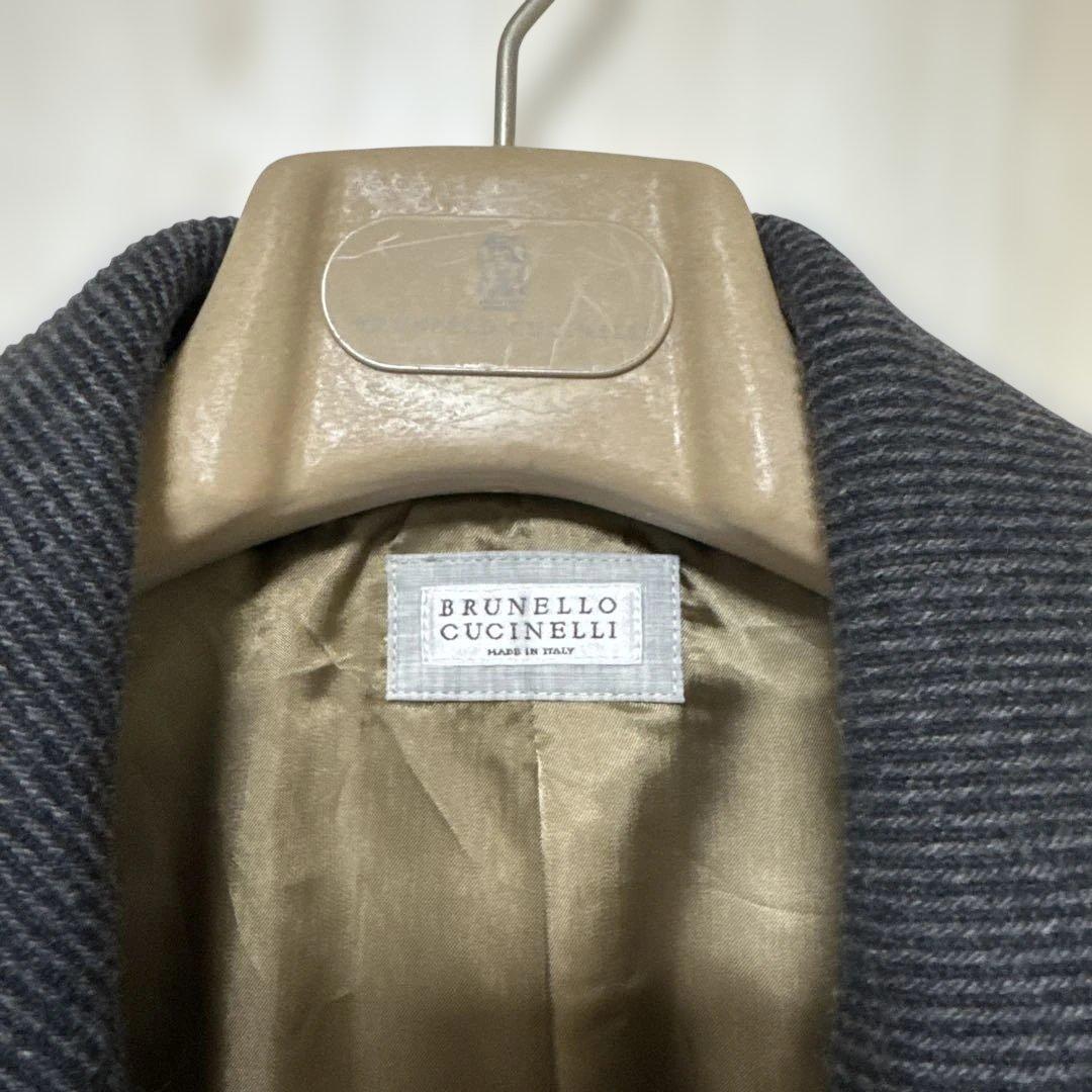 BRUNELLO CUCINELLI ダークグレー ピーコート
