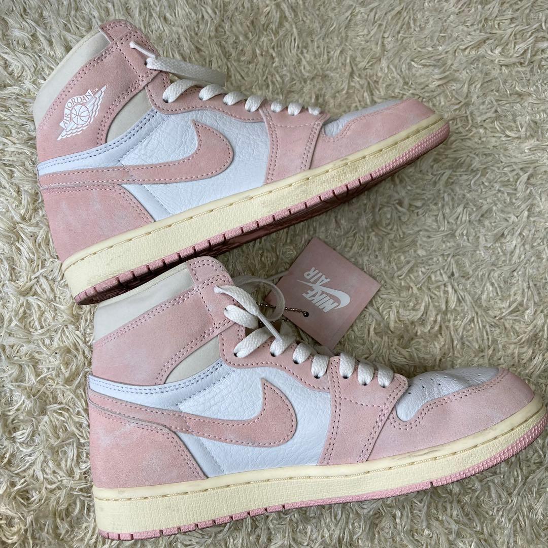 靴 25.5 Nike WMNS Air Jordan 1 Washed Pink