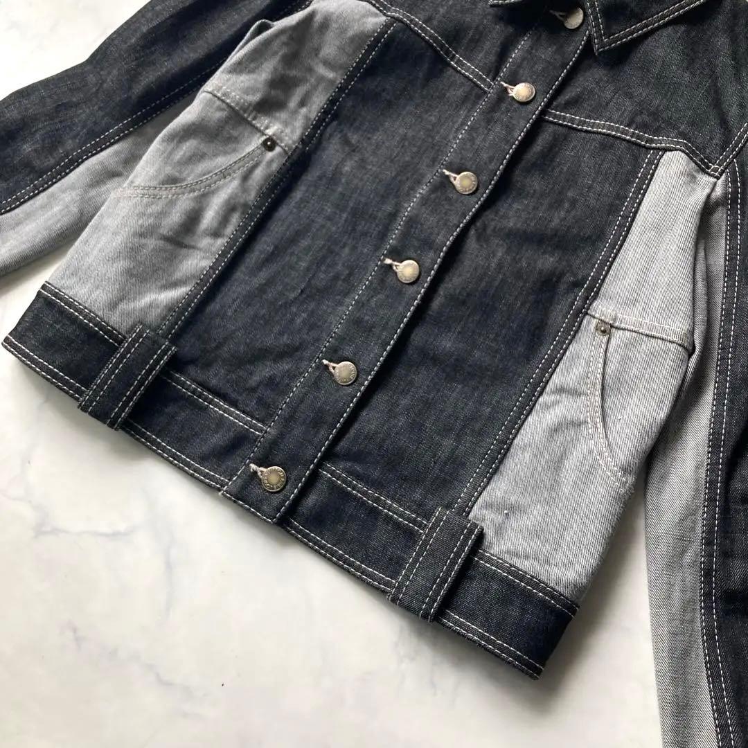 極美品 LOUIS VUITTON デニムジャケット 切替 ツイルデニム