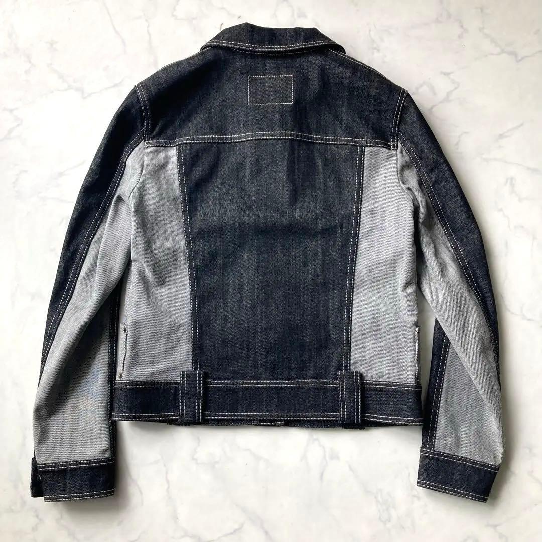 極美品 LOUIS VUITTON デニムジャケット 切替 ツイルデニム