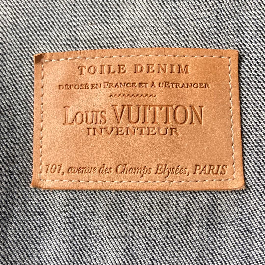 極美品 LOUIS VUITTON デニムジャケット 切替 ツイルデニム