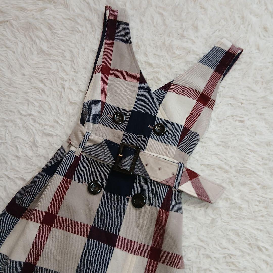 【BLUE LABEL CRESTBRIDGE】ウールビエラジャンパースカート